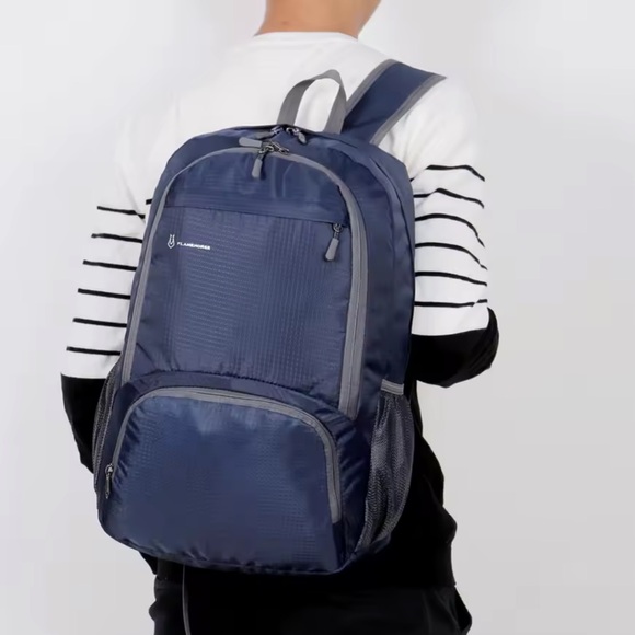 Navy Foldable Backpack - Picture 10 of 10